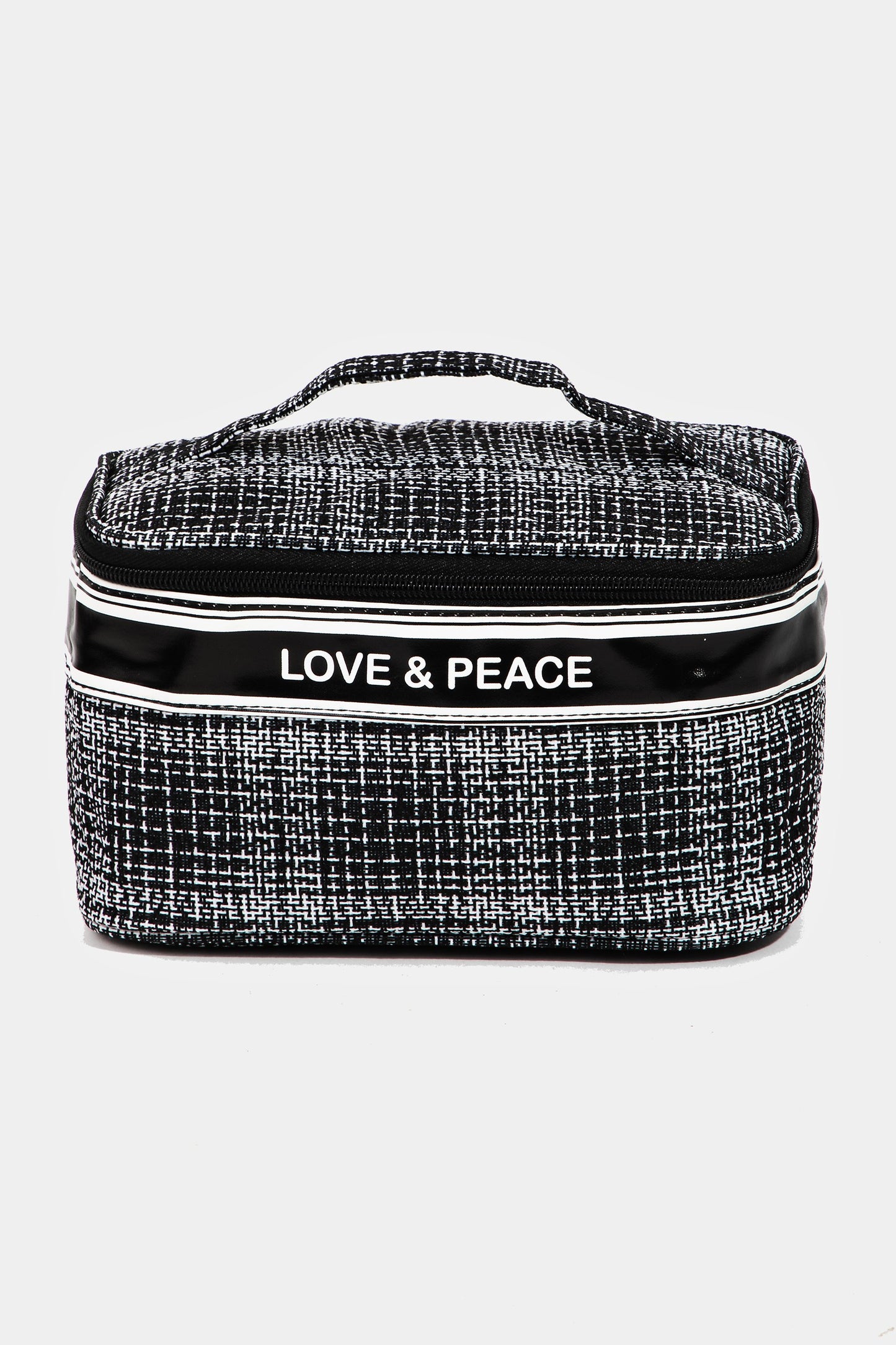 Fame Love & Peace Striped Handle Bag