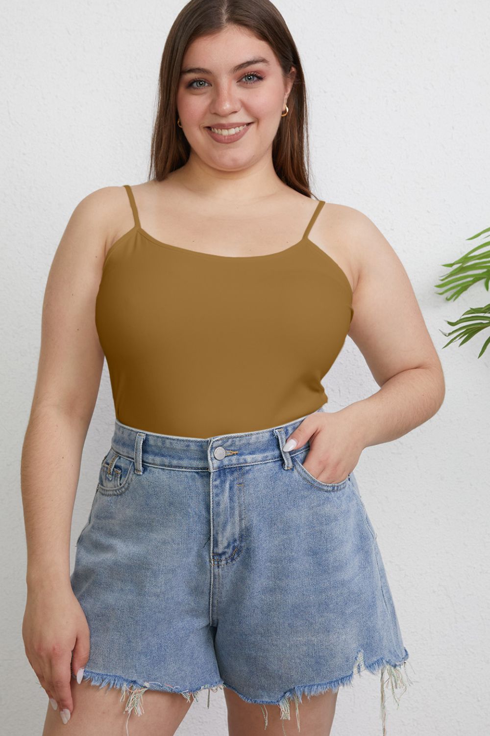 Basic Bae Round Neck Slim Cami