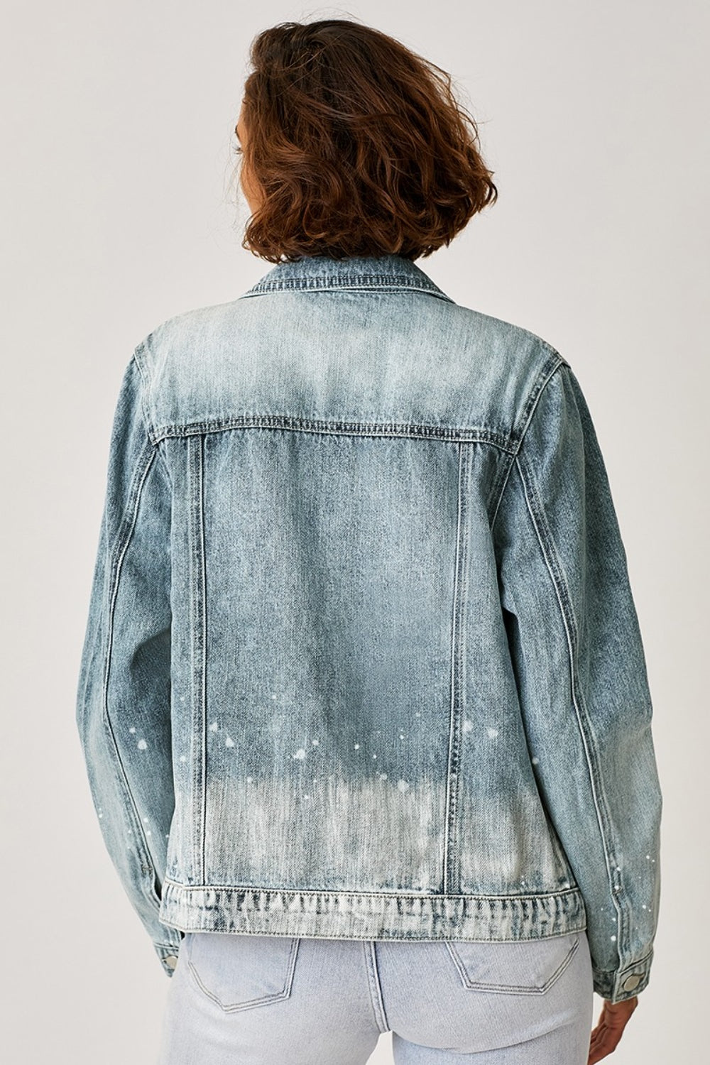 RISEN Button-Up Ombre Washed Jacket